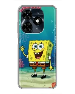 Чехол для TECNO Spark 20c с картинкой «Подводный привет»