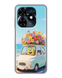 Чехол для TECNO Spark 20c с картинкой «Автомобильное путешествие»