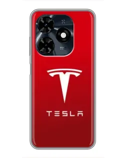 Чохол для TECNO Spark 20c з картинкою «Tesla Red Classic» Чохол для TECNO Spark 20c з картинкою «Tesla Red Classic»