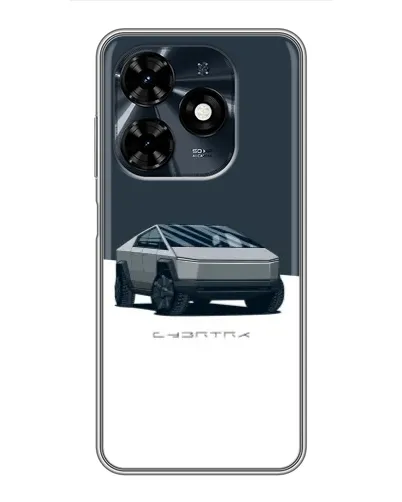 Чохол для TECNO Spark 20c з картинкою «Сріблястий Cybertruck Tesla» Чохол для TECNO Spark 20c з картинкою «Сріблястий Cybertruck Tesla»