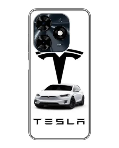 Чохол для TECNO Spark 20c з картинкою «Tesla White Style» Чохол для TECNO Spark 20c з картинкою «Tesla White Style»