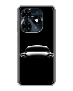 Чохол для TECNO Spark 20c з картинкою «Фари Tesla Night»
