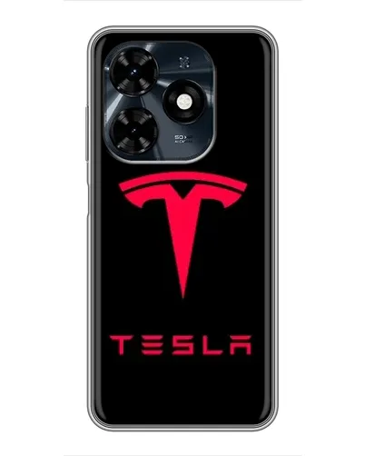 Чохол для TECNO Spark 20c з картинкою «Tesla Red Logo» Чохол для TECNO Spark 20c з картинкою «Tesla Red Logo»