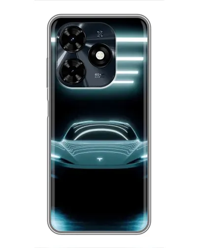 Чохол для TECNO Spark 20c з картинкою «Tesla в неоні» Чохол для TECNO Spark 20c з картинкою «Tesla в неоні»
