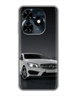 Чохол для TECNO Spark 20c з картинкою «Mercedes AMG GT Silver»