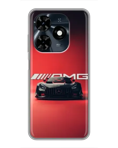 Чохол для TECNO Spark 20c з картинкою «Mercedes AMG — червона лінія»