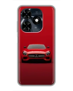Чохол для TECNO Spark 20c з картинкою «Червоний Mercedes AMG»