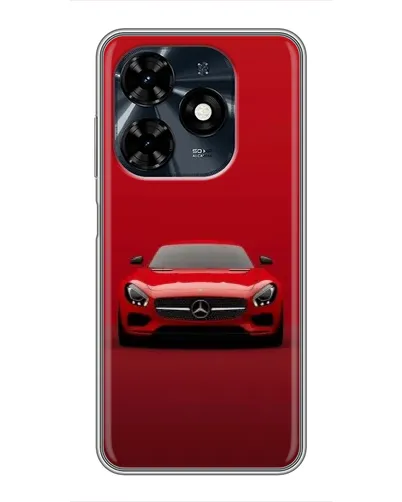 Чохол для TECNO Spark 20c з картинкою «Червоний Mercedes AMG»