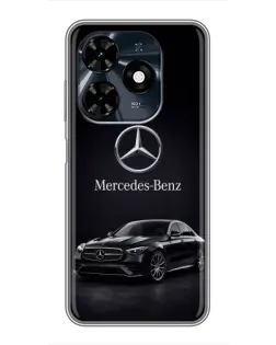 Чохол для TECNO Spark 20c з картинкою «Mercedes — решітка радіатора»