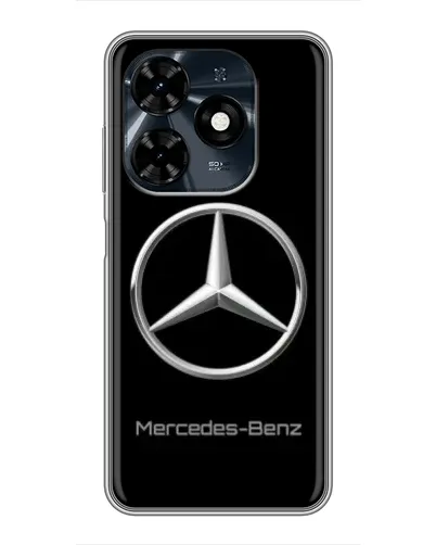 Чохол для TECNO Spark 20c з картинкою «Mercedes Silver Logo»