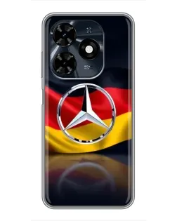 Чохол для TECNO Spark 20c з картинкою «Mercedes — прапор Німеччини»