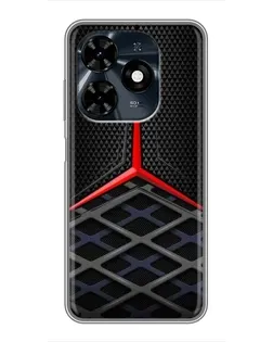 Чохол для TECNO Spark 20c з картинкою «Mercedes Carbon Grid»