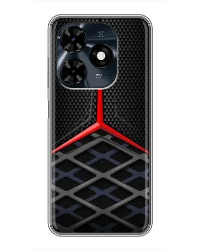 Чохол для TECNO Spark 20c з картинкою «Mercedes Carbon Grid»