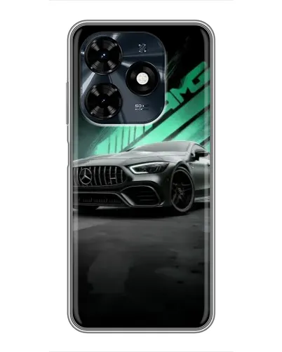 Чохол для TECNO Spark 20c з картинкою «Темний Mercedes AMG»