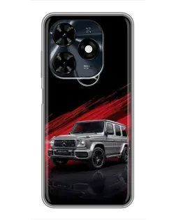 Чохол для TECNO Spark 20c з картинкою «Mercedes G-Class червоний»