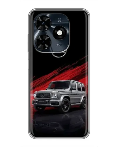 Чохол для TECNO Spark 20c з картинкою «Mercedes G-Class червоний»