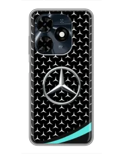 Чохол для TECNO Spark 20c з картинкою «Mercedes — бірюзовий акцент»