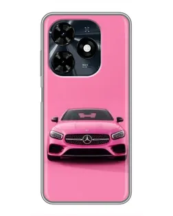 Чохол для TECNO Spark 20c з картинкою «Рожевий Mercedes AMG»