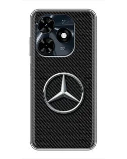 Чохол для TECNO Spark 20c з картинкою «Карбоновий Mercedes стиль»