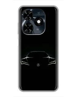 Чохол для TECNO Spark 20c з картинкою «Mercedes — силует авто»