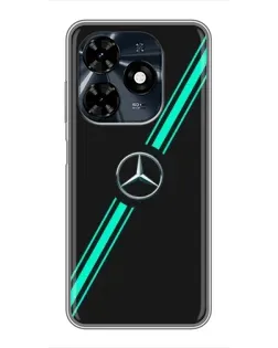 Чохол для TECNO Spark 20c з картинкою «Спортивні лінії Mercedes»