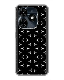 Чохол для TECNO Spark 20c з картинкою «Mercedes паттерн зірок»
