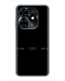 Чохол для TECNO Spark 20c з картинкою «Audi — світловий підпис»