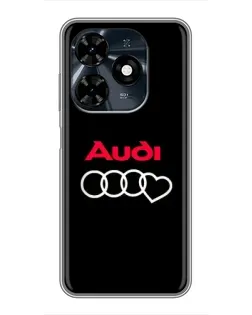 Чохол для TECNO Spark 20c з картинкою «Логотип Audi Heart»