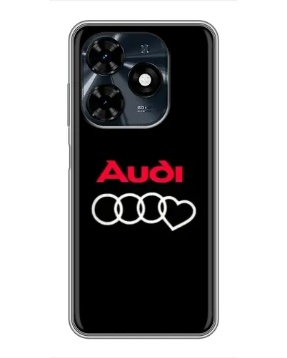 Чохол для TECNO Spark 20c з картинкою «Логотип Audi Heart»