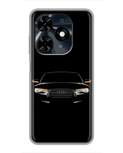 Чохол для TECNO Spark 20c з картинкою «Audi — нічний контур»