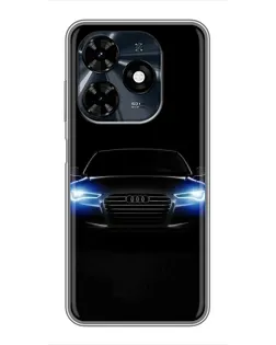 Чохол для TECNO Spark 20c з картинкою «Audi в неоні»