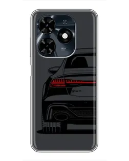 Чохол для TECNO Spark 20c з картинкою «Задня частина Audi — арт»