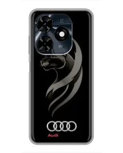 Чохол для TECNO Spark 20c з картинкою «Графіка — пантера та Audi»