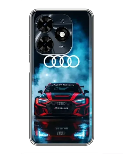 Чохол для TECNO Spark 20c з картинкою «Audi Sport — неон»