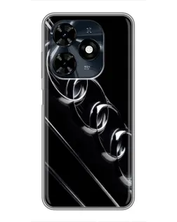 Чохол для TECNO Spark 20c з картинкою «Audi — абстрактні кільця»
