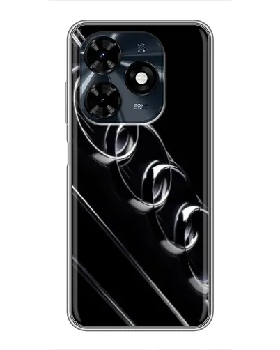 Чохол для TECNO Spark 20c з картинкою «Audi — абстрактні кільця»