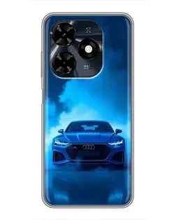 Чохол для TECNO Spark 20c з картинкою «Audi — блакитна енергія»