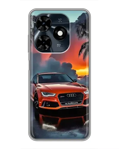 Чохол для TECNO Spark 20c з картинкою «Audi — захід сонця»