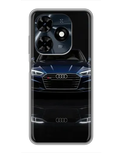 Чохол для TECNO Spark 20c з картинкою «Audi — нічне відображення»