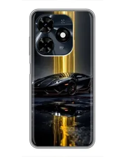 Чохол для TECNO Spark 20c з картинкою «Нічний Lamborghini драйв»