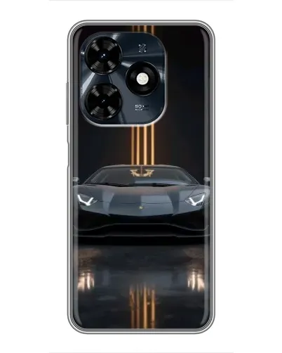 Чохол для TECNO Spark 20c з картинкою «Lamborghini золоті лінії» Чохол для TECNO Spark 20c з картинкою «Lamborghini золоті лінії»