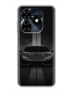 Чохол для TECNO Spark 20c з картинкою «Lamborghini симетрія доріг»