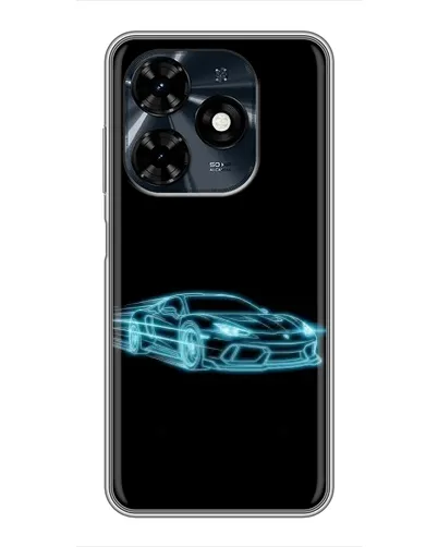 Чохол для TECNO Spark 20c з картинкою «Неоновий контур Lamborghini» Чохол для TECNO Spark 20c з картинкою «Неоновий контур Lamborghini»