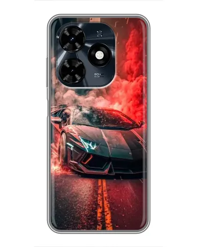 Чохол для TECNO Spark 20c з картинкою «Lamborghini червоний дим» Чохол для TECNO Spark 20c з картинкою «Lamborghini червоний дим»