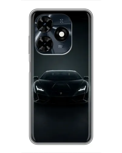 Чохол для TECNO Spark 20c з картинкою «Чорний Lamborghini Aventador» Чохол для TECNO Spark 20c з картинкою «Чорний Lamborghini Aventador»