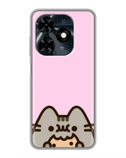 Чохол для TECNO Spark 20c з картинкою «Pusheen та печиво» Чохол для TECNO Spark 20c з картинкою «Pusheen та печиво»