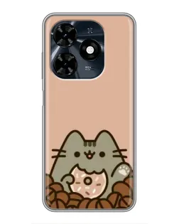 Чохол для TECNO Spark 20c з картинкою «Кавовий Пушин»