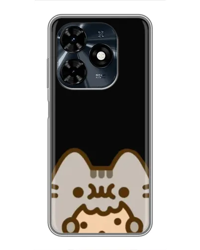 Чохол для TECNO Spark 20c з картинкою «Пушин на чорному» Чохол для TECNO Spark 20c з картинкою «Пушин на чорному»