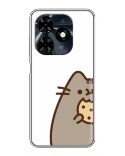 Чохол для TECNO Spark 20c з картинкою «Пушин з печивом»