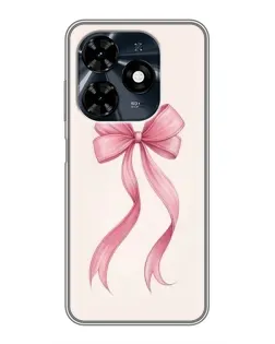 Чохол для TECNO Spark 20c з картинкою «Рожевий бант»